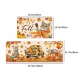 thumbnail image 3 of Thanksgiving Doormat Set, Maple Leaf Floor Mats, Non Slip Polyester Recycled Rubber Backing, Durable Low Profile Multicolor Entrance Rug for Home Décor and Easy Cleaning 2 Pieces, 3 of 7