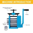 thumbnail image 2 of Tooltos Two-in-one Press Circle Manual Jewelry Rolling Mill Machine, 2 of 15