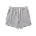 thumbnail image 4 of Sweat Pants Shorts Mens Camping Shorts Cheap Shorts for Men, Mens Utility Shorts Sport Wear for Men Mens Short Pants Men Drawstring Shorts, Gray, 3XL, 4 of 7