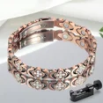 thumbnail image 1 of PURE COPPER CLOVER BIO MAGNETIC BANGLE/BRACELET HEALING ARTHRITIS/PAIN RELIEF,Ancient red copper, 1 of 6