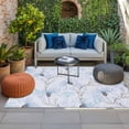 thumbnail image 2 of Blue Flowers Outdoor Rug for Patio/Deck/Porch, Non-Slip Large Area Rug 3 x 5 Ft, Watercolor Botanical Floral Vines Plants Indoor Outdoor Rugs Washable Area Rugs, Reversible Camping Rug Carpet Runner, 2 of 8