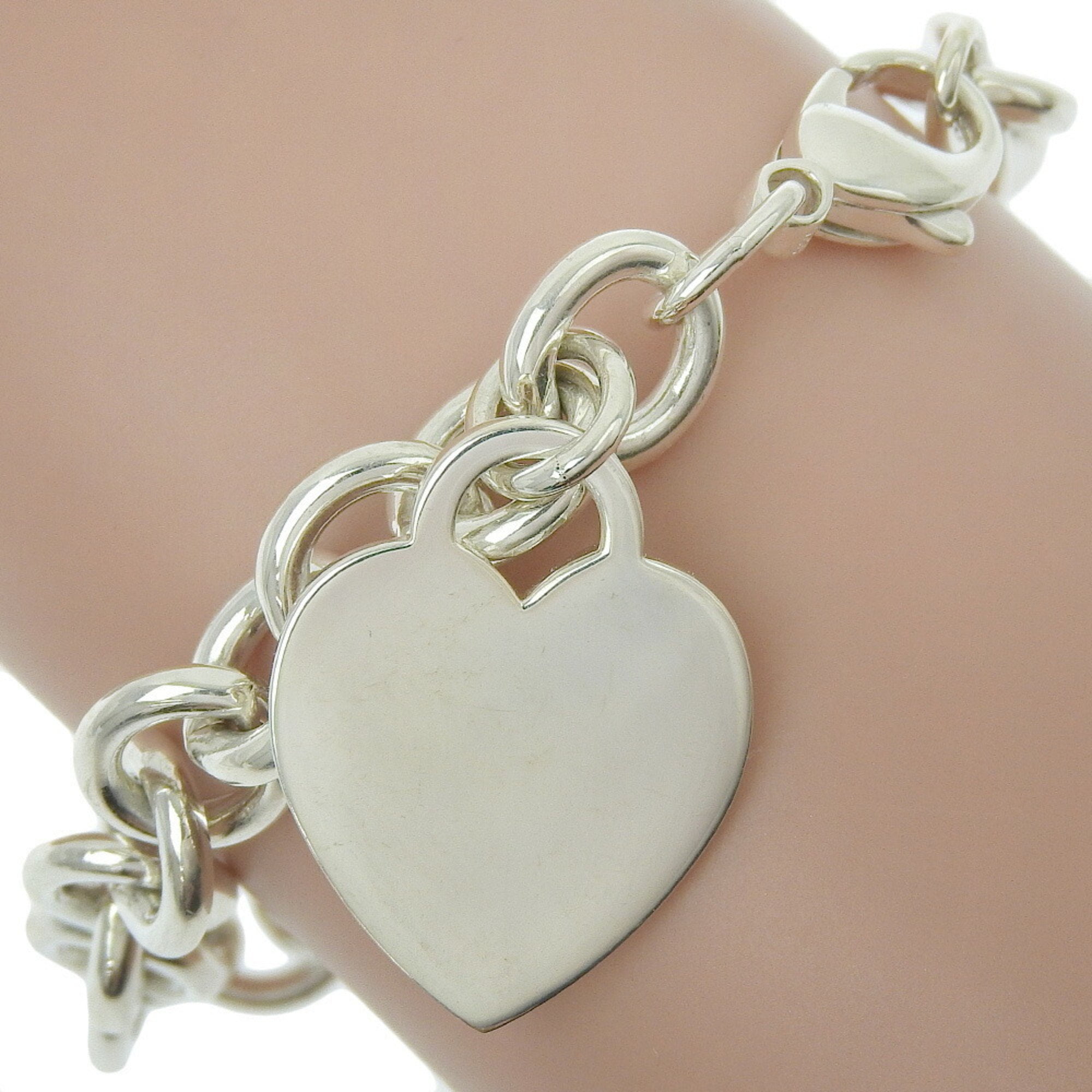 TIFFANY & CO. Pre-Owned TIFFANY&Co. Tiffany Return to Bracelet Heart Tag Silver 925 Ladies (Fair)