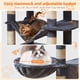 thumbnail image 5 of Árbol para Gatos Taoqimiao Grande 185 cm con 9 Rascadores Gris Ahumado, 5 of 8