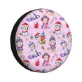 thumbnail image 1 of Balery Christmas Unicorns Cubiertas para Neumáticos - Protector Resistente para Neumáticos de Camioneta, SUV, Remolque, Camper y RV-14 inch, 1 of 6