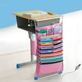 thumbnail image 2 of Multiple Pockets Adjustable Desk Side Hanging Storage Bag Organizer Textbook Pen Holder (Pink), 2 of 9