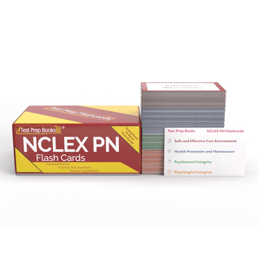 NCLEX PN Flashcards: NCLEX PN Flash Card Review for Becoming an LPN, NCLEX PN Exam Prep with Practice Test Questions [Full Color Cards]