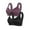 BK4, variant on 2PC Women's Front Side Buckle Lace Edge Seamless Movement Yoga Sleep Large Bra Comfortable Support Wireless Design 2PCS, Beige, Size 38