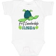 thumbnail image 3 of Inktastic Fort Lauderdale, Florida Happy Sea Turtle Boys or Girls Baby Bodysuit, 3 of 5
