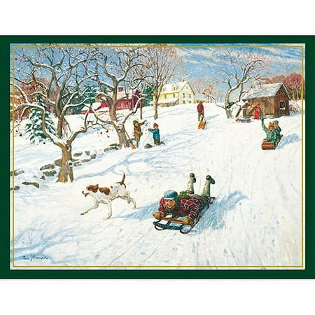 Lang "new Sled" Boxed Christmas Cards