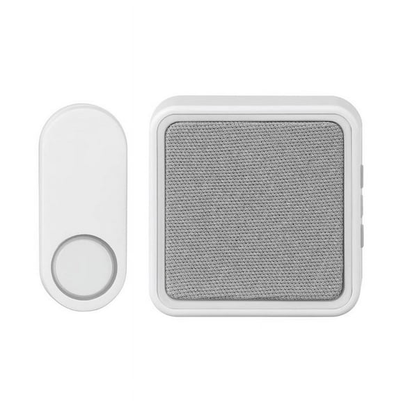 Globe 3014509 Plastic Wireless Door Bell, Matte White