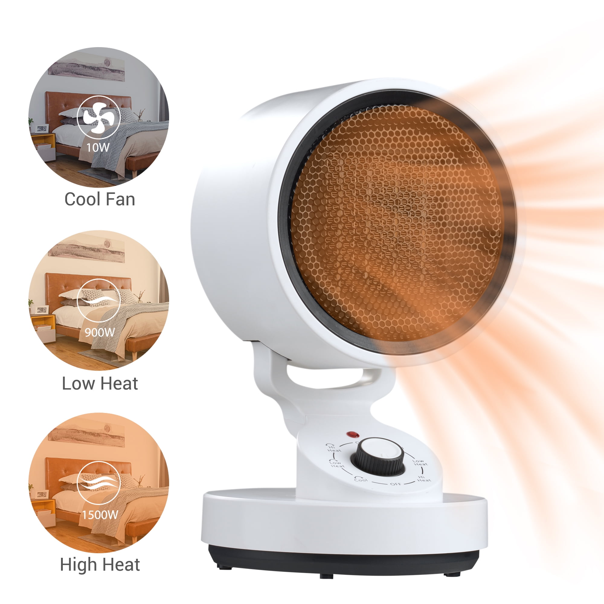 LUXS Yahoo 店Yescom Overheat Fan Protection Heater Ceramic 