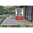 thumbnail image 4 of Private Property No Trespassing Sign, Metal Posted Warning Sign for Yard Garden Door Wall, Heavy Duty Rustproof Outdoor Security Signage with Bold Letters, 4 of 8