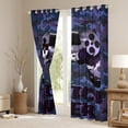 thumbnail image 3 of Castle Fairy Game Controller Blackout Curtains Set of 2 (52x84 Each) for Teens Female Men,Video Game Gamepads Window Curtains,Abstract Camouflage Camo Curtains and Drapes,Lightweight Room Decor, 3 of 6