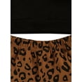 thumbnail image 4 of Bmnmsl Baby Sets Long Sleeve Round Neck Letter Pullover Leopard Trousers Headband, 4 of 5