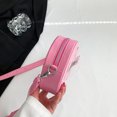 thumbnail image 2 of Bolso Hombro Cuero PU para Mujer Bolso Bandolera Creativo Mochila Escolar (rosa), 2 of 9