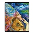 thumbnail image 1 of RYLABLUE Fairy Blanket Fleece Throw Blanket for Sofa or Bed 58x80 inches, 1 of 3
