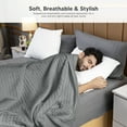 thumbnail image 6 of Utopia Bedding Waffle Blanket - Luxurious & Cozy, All-Season (Cool Grey, Full), 6 of 8