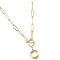 thumbnail image 2 of OUTAD Majuscule Initiale Collier Hip-Hop Alphabet Or Pendentifs Chaîne, 2 of 8