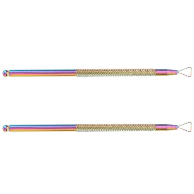 SHISUYAN 2pcs Cuticle Pusher Gel Nail Remover Tool Dual-end Dead Skin Nail Pushers Nail Cleaner Tools