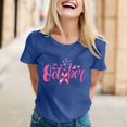 thumbnail image 2 of YDLCAFD T-Shirt Imprimé à Manches Courtes Col Rond pour Femmes de Pâques, 2 of 5
