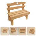 thumbnail image 4 of 1pc Decorative Mini Bench Porch Chair Miniature Landscape Bench Home Decocration, 4 of 6