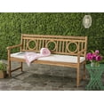thumbnail image 2 of Safavieh Montclair Indoor/Outdoor Modern Acacia Bench with Cushion, 2 of 7