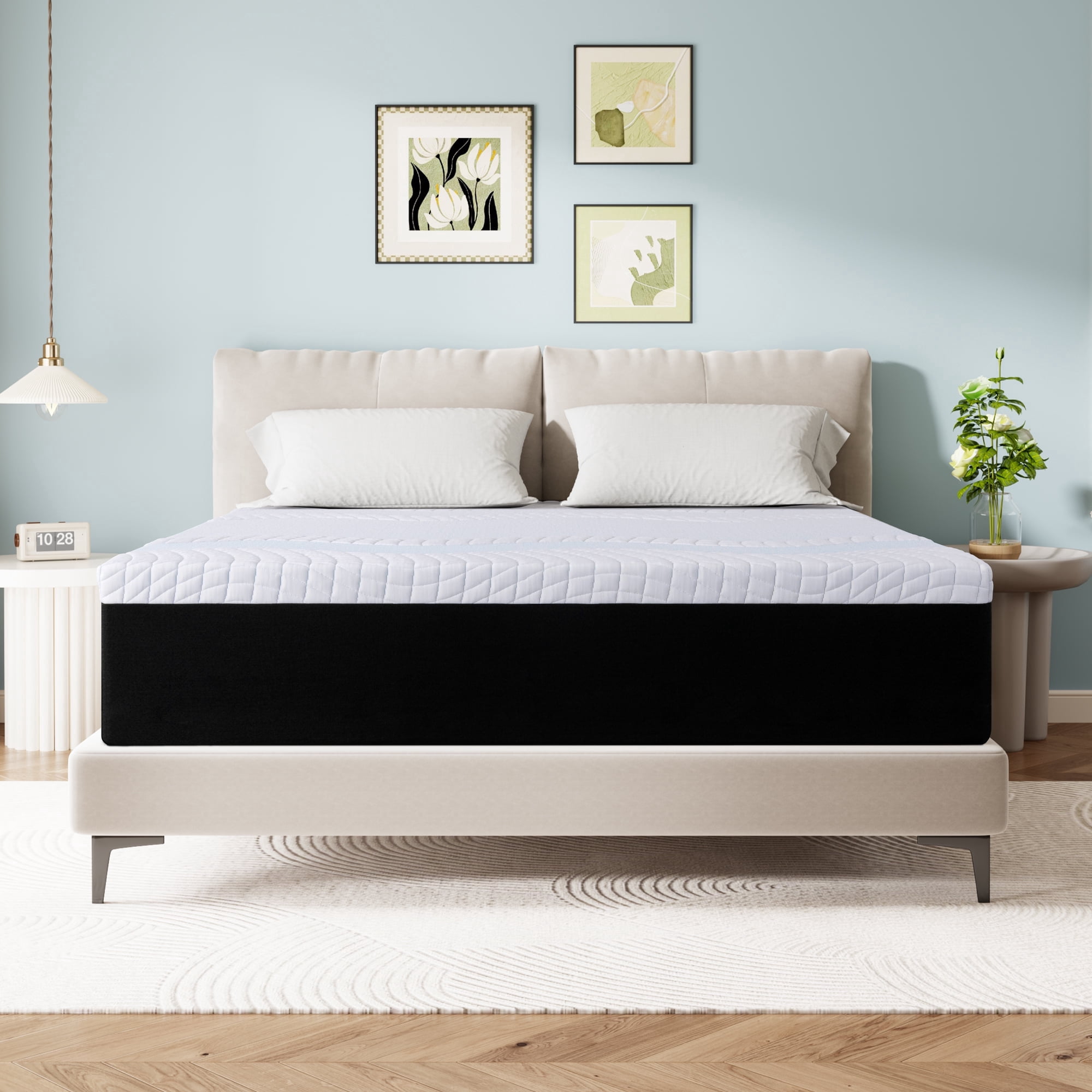 Full Size Mattress, 8" Medium Gel Memory Foam Mattress in a Box, Pressure Relieving for Adult