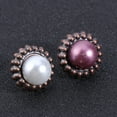 thumbnail image 2 of 20PC Paper Fasteners Vintage Round Pearl DIY Metal Brads Crafts Split for Album Scrapbook Decoration Accessorise (Random Color), 2 of 5