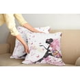 thumbnail image 3 of Ambesonne Fantasy Throw Pillow Cover 2 Pack, Butterfly Lady in Flowers, 16", Multicolor, 3 of 6