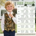 thumbnail image 7 of Garronmavis Brown Camo Hunting Boys Suit Vest Lightweight Sleeveless Slim Fit Casual Vests Outfit Comfortable Boy's 3 Button Formal Suit Vest Fashion Adjustable Back Strap Vests, 7 of 7