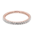 thumbnail image 4 of AFFY Moissanite Diamond Full Eternity Stackable Band Ring For Women in 10K Solid Rose Gold-7.5, 4 of 7