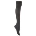 thumbnail image 2 of Lian LifeStyle Women's 4 Pairs Adorable,  and Ultra-Soft Thigh High Cotton Socks LW1024 Size 6-9 Black,Coffee, Grey, DarkGrey, 2 of 4