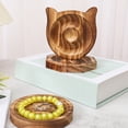 thumbnail image 4 of Tnobhg Wooden Bracelet Holder Round Square Rectangle Rustic Heavy Duty Solid Wood Beaded Bracelet Bangle Jewelry Organizer Display Stand Plate, 4 of 8