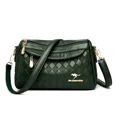 thumbnail image 3 of Bolsos de mano de piel de rombos de lujo, bolsos de mujer de alta calidad, bolsos de diseñador pequeños tipo mensajero para mujer, bolso principal de 2 capas, 3 of 5