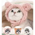 thumbnail image 1 of Paquete de 3 Lindos Gorros para Cachorros de Gato, Gorro de Lana Suave y Cálido con Velcro Ajustable para Disfraz de Perro, Adecuado para Fotos de Halloween o Navidad (30-34 cm), 1 of 5