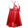 thumbnail image 5 of TAIAOJING Plus Size Sleepwear Lace Bow Nightwear Sleepwear Pajamas Nightwear S-6XL, 5 of 9