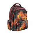thumbnail image 6 of FUIALDOLG Colorful Flame Art Kids Backpack with Lightweight Multiple Pockets School Bookbag, Comfortable 17 Inch Bookbags for Hiking Camping Daily Use, 6 of 6