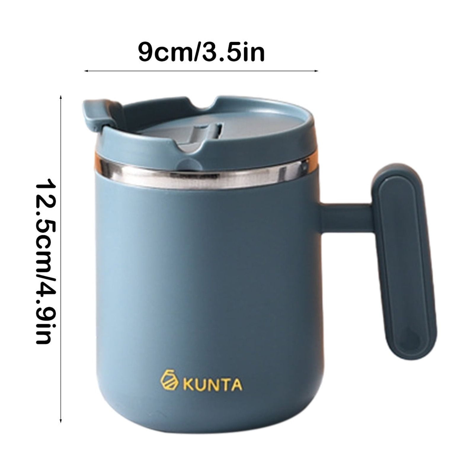 Yoloke Stainless Steel Vacuum Insulated Tumbler Home Office Espresso Coffee Cups with Lid and Handle Drinking Mug