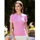 thumbnail image 2 of Suéteres de verano para mujer, polo de punto, rosa, talla L, 2 of 7