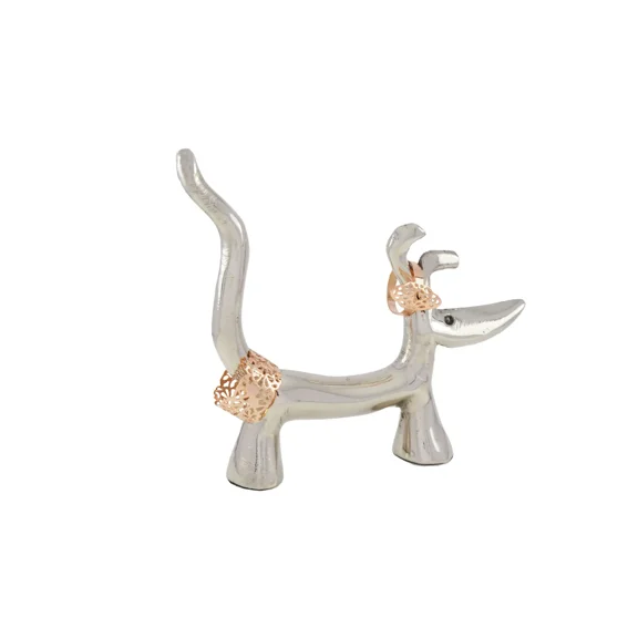 Vibhsa Dog Ring Holder (Silver Finish)