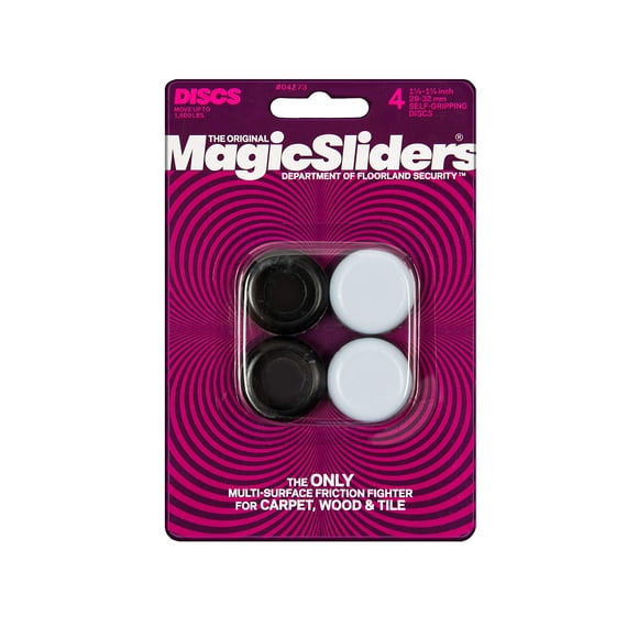 Deslizadores Mágicos para Muebles Redondos Adhesivos de 1/4" - Paquete de 4