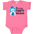 thumbnail image 3 of Inktastic It's My 1st Hanukkah Cute Bear with Dreidel Boys or Girls Baby Bodysuit, 3 of 5