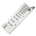 thumbnail image 1 of Stainless Steel Wire Gauge Measuring Tool, Metal Sheet Thickness Gauge Tool, Sheet Metal Thickness Weld Inspection Ruler for Metalworking Measurement, 1 of 8