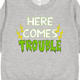 thumbnail image 3 of Inktastic Here Comes Trouble Toddler Sweatshirt, 3 of 4