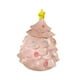 thumbnail image 4 of Tarro de dulces navideño con forma de árbol de Navidad, tarro de galletas, lata de dulces navideña de dibujos animados con tapa decorativa Rosa, 4 of 9