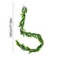 thumbnail image 3 of CuiLiyq 6.6 Ft Christmas Cedar Pine Garlands, Artificial Cedar Greenery Garland, for Table Mantle Wall Indoor Outdoor Christmas Decorations, 3 of 6