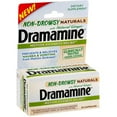 2 Pack Dramamine NonDrowsy Naturals with Natural Ginger 18 Capsules