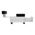 thumbnail image 3 of ALERA II Pedicure Cart with Footrest Pedi Trolley Nail Salon Furniture & Equipment, White, 3 of 7