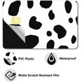 thumbnail image 3 of Black White Credit Card Skins Debit Card Skin Sticker Cover Cow Print No Bubble Slim Personalized Bank Card Protecting Decals PVC Waterproof Removable for Transportation Card 7.3x5.4Inch, 3 of 6