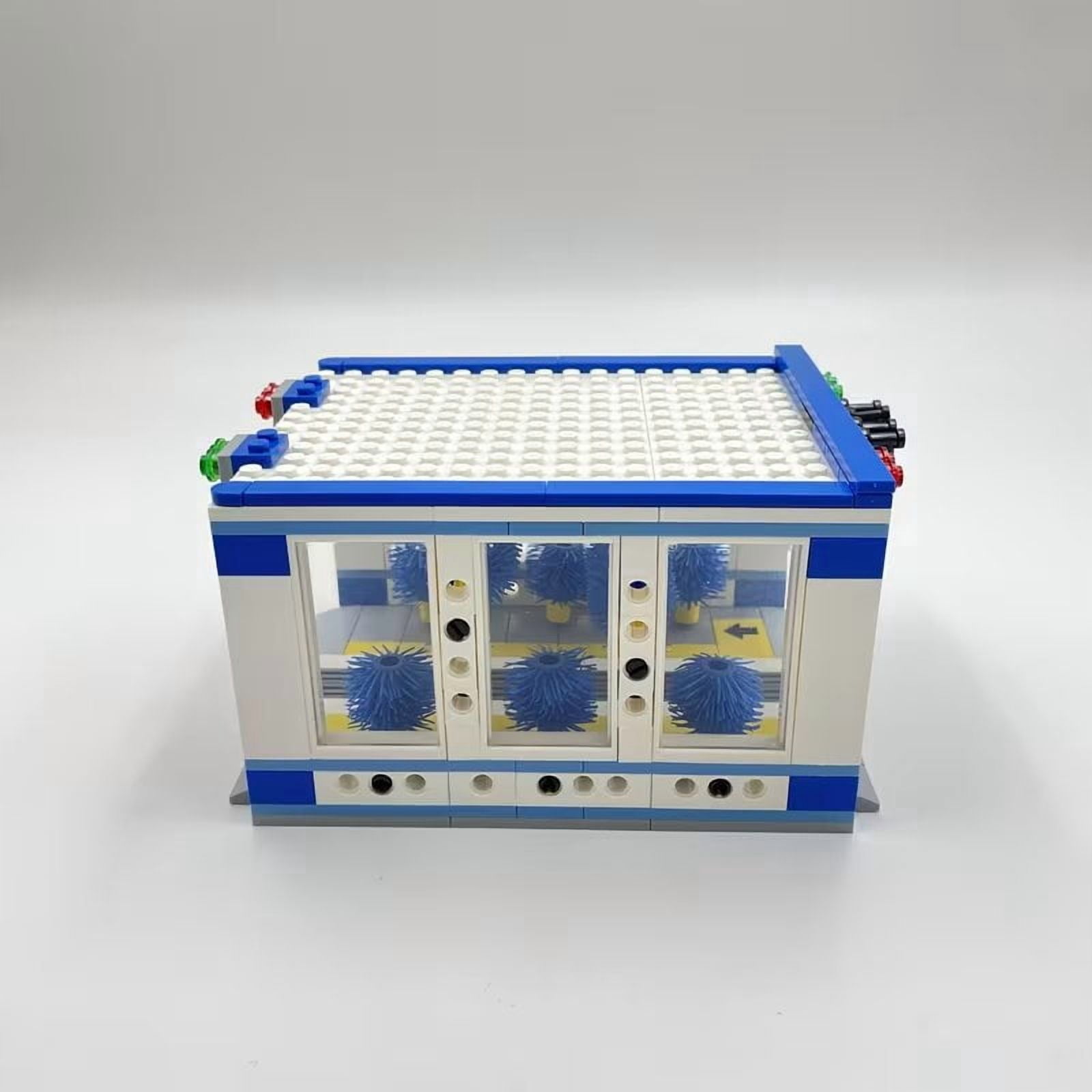 250PCS City Building Block Toy Car Wash Station DIY Assembly Mini Street Scene Model Building Kit for Kids and Adults